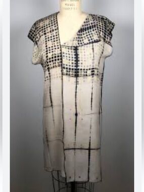Betsy Giberson Hand Dyed Shibori Techniques Oversized Loose Fit Tunic